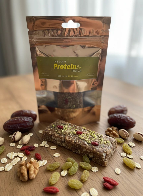 پروتئینبار وگان مخصوص رژیم گیاهی از مواد ۱۰۰٪ طبیعی